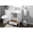 Elegant Lighting Hamilton 24"L Single Vanity Sink, White