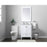 Elegant Lighting Hamilton 24"L Single Vanity Sink, White