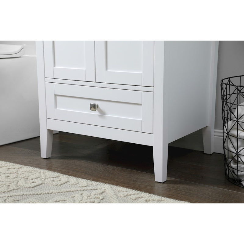 Elegant Lighting Hamilton 24"L Single Vanity Sink, White