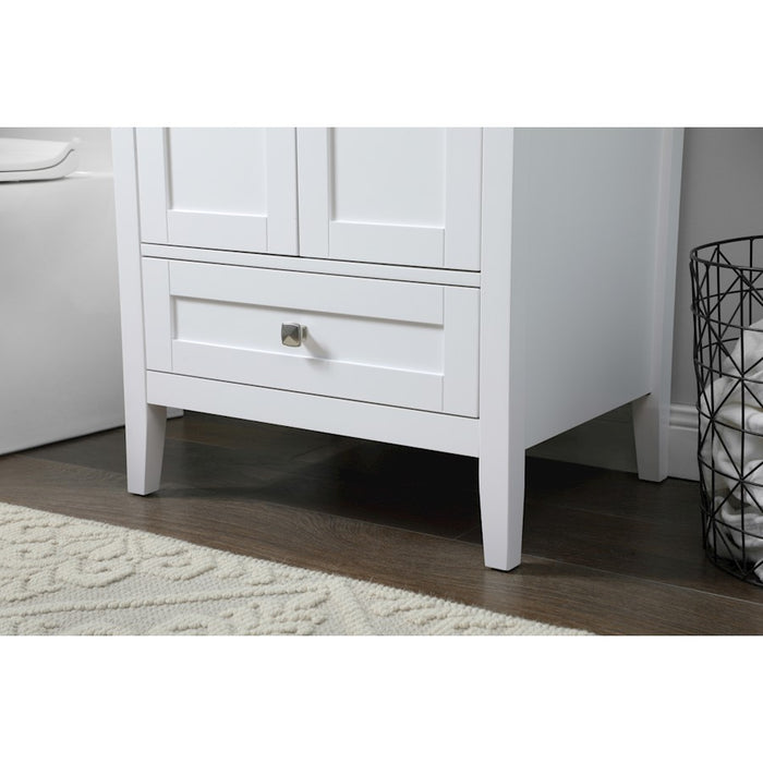 Elegant Lighting Hamilton 24"L Single Vanity Sink, White