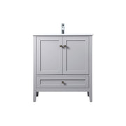 Elegant Lighting Hamilton 30"L Single Vanity Sink, Grey - VF21130GR