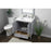 Elegant Lighting Hamilton 30"L Single Vanity Sink, Grey