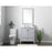 Elegant Lighting Hamilton 30"L Single Vanity Sink, Grey