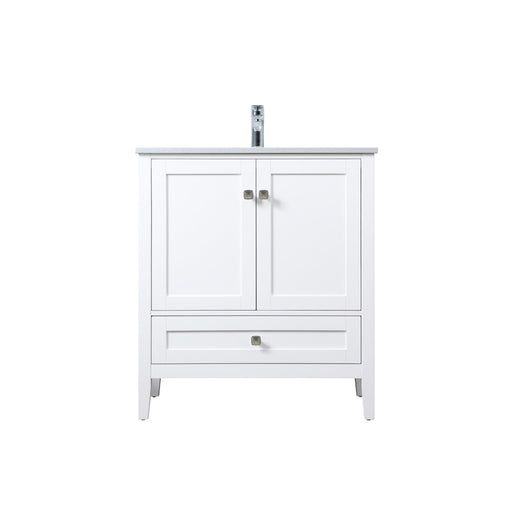 Elegant Lighting Hamilton 30"L Single Vanity Sink, White - VF21130WH