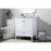 Elegant Lighting Hamilton 30"L Single Vanity Sink, White