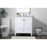 Elegant Lighting Hamilton 30"L Single Vanity Sink, White