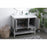 Elegant Lighting Heath 42"L Single Vanity Sink, Grey