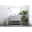 Elegant Lighting Heath 42"L Single Vanity Sink, Grey