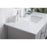 Elegant Lighting Heath 42"L Single Vanity Sink, Grey