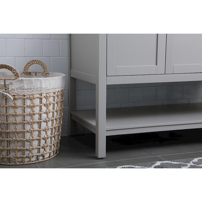 Elegant Lighting Heath 42"L Single Vanity Sink, Grey