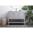 Elegant Lighting Heath 42"L Single Vanity Sink, Grey