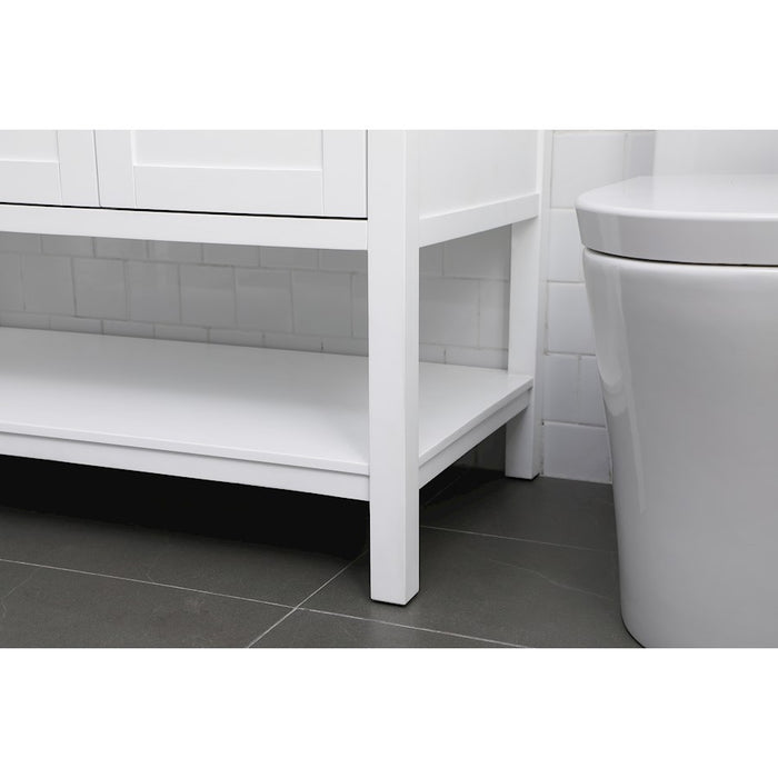 Elegant Lighting Heath 42"L Single Vanity Sink, White