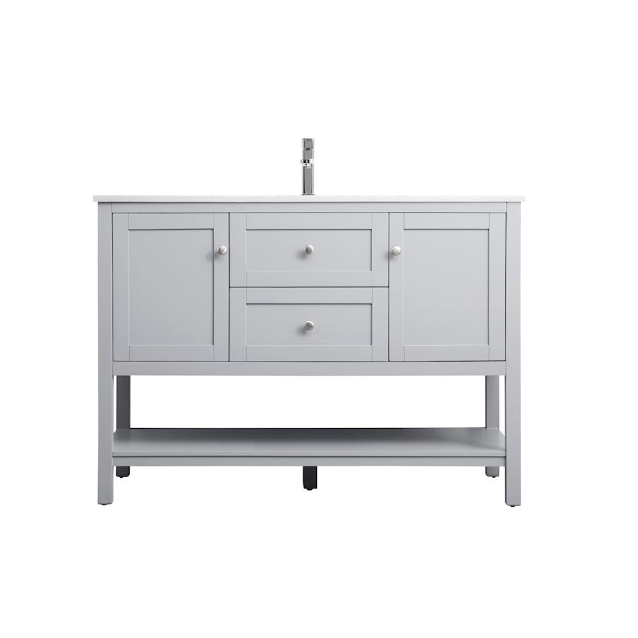 Elegant Lighting Heath 48"L Single Vanity Sink, Grey - VF22248GR