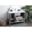 Elegant Lighting Heath 48"L Single Vanity Sink, Grey