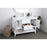 Elegant Lighting Heath 48"L Single Vanity Sink, White