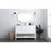 Elegant Lighting Heath 48"L Single Vanity Sink, White