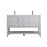 Elegant Lighting Heath 54"L Double Vanity Sink, Grey - VF22254DGR
