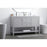 Elegant Lighting Heath 54"L Double Vanity Sink, Grey