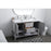 Elegant Lighting Heath 54"L Double Vanity Sink, Grey