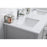 Elegant Lighting Heath 54"L Double Vanity Sink, Grey