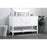 Elegant Lighting Heath 54"L Double Vanity Sink, White