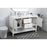 Elegant Lighting Heath 54"L Double Vanity Sink, White