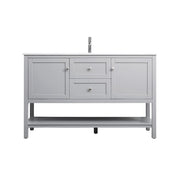 Elegant Lighting Heath 54"L Single Vanity Sink, Grey - VF22254GR