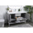 Elegant Lighting Heath 54"L Single Vanity Sink, Grey