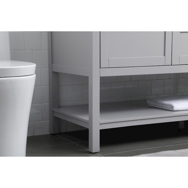 Elegant Lighting Heath 54"L Single Vanity Sink, Grey