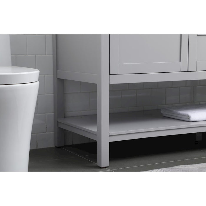 Elegant Lighting Heath 54"L Single Vanity Sink, Grey