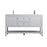 Elegant Lighting Heath 60"L Double Vanity Sink, Grey - VF22260DGR
