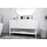 Elegant Lighting Heath 60"L Double Vanity Sink, White