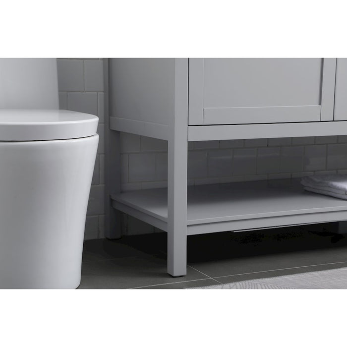 Elegant Lighting Heath 60"L Single Vanity Sink, Grey