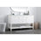 Elegant Lighting Heath 60"L Single Vanity Sink, White