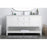 Elegant Lighting Heath 60"L Single Vanity Sink, White