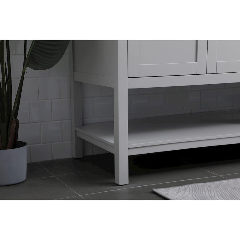 Elegant Lighting Heath 72"L Double Vanity Sink, Grey