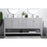 Elegant Lighting Heath 72"L Double Vanity Sink, Grey