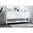 Elegant Lighting Heath 72"L Double Vanity Sink, White
