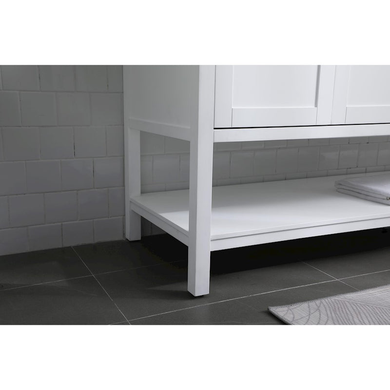 Elegant Lighting Heath 72"L Double Vanity Sink, White