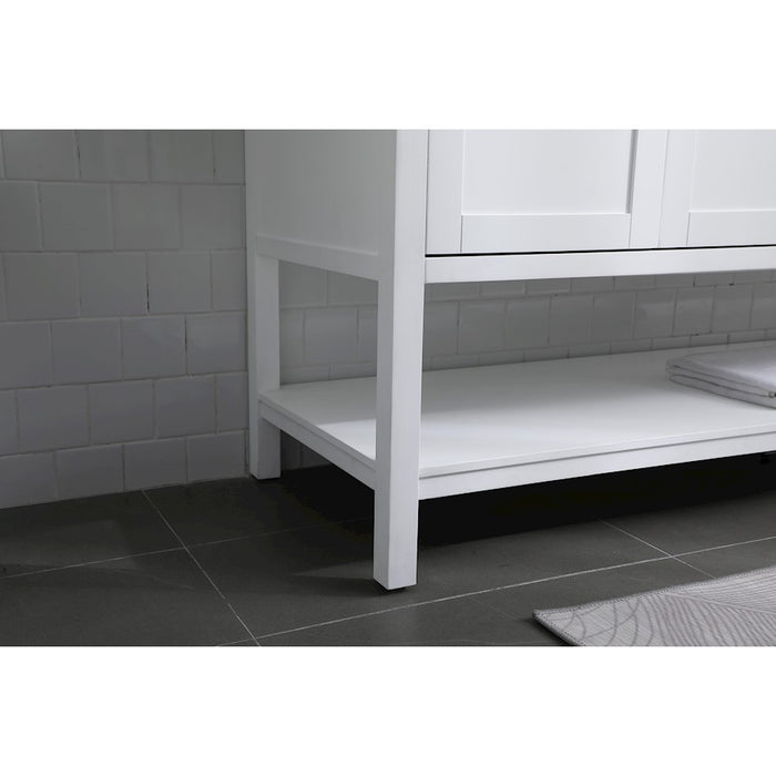 Elegant Lighting Heath 72"L Double Vanity Sink, White