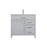 Elegant Lighting Lewis 36"L Single Vanity Sink, Grey - VF23336GR