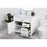 Elegant Lighting Lewis 36"L Single Vanity Sink, White