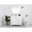 Elegant Lighting Lewis 36"L Single Vanity Sink, White