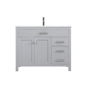 Elegant Lighting Lewis 42"L Single Vanity Sink, Grey - VF23342GR