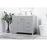 Elegant Lighting Lewis 42"L Single Vanity Sink, Grey