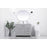 Elegant Lighting Lewis 42"L Single Vanity Sink, Grey