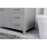 Elegant Lighting Lewis 42"L Single Vanity Sink, Grey