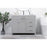 Elegant Lighting Lewis 42"L Single Vanity Sink, Grey