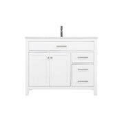 Elegant Lighting Lewis 42"L Single Vanity Sink, White - VF23342WH