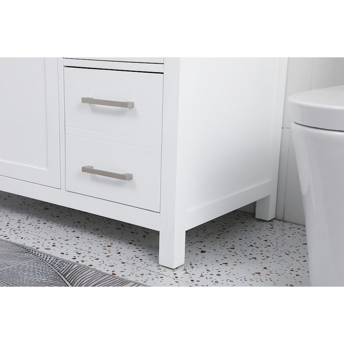 Elegant Lighting Lewis 42"L Single Vanity Sink, White